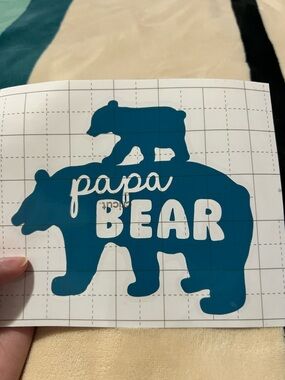 Papa Bear Vinyl Decal 🐻